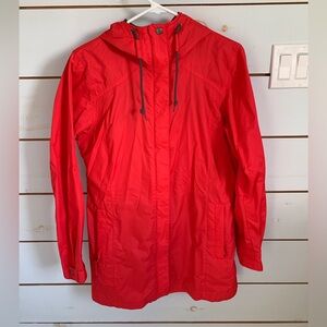 Red Columbia Rain coat